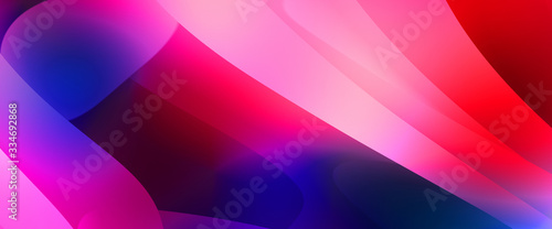 Abstract background with colorful gradient. Vibrant graphic wallpaper with stripes design. Fluid 2D illustration of modern movement.