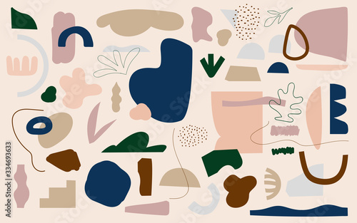 Abstract Elements Geometric Pattern