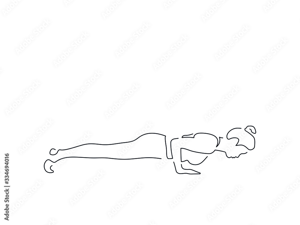 Woman practicing yoga isolated line drawing, vector illustration design. Health collection. Woman practicing yoga isolated line drawing, vector illustration design. Health collection.
