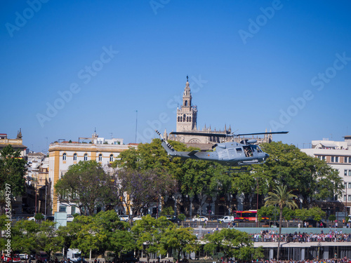 helicopter huey in seville