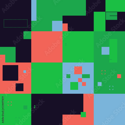 Bauhaus Abstract Vector Composition Design