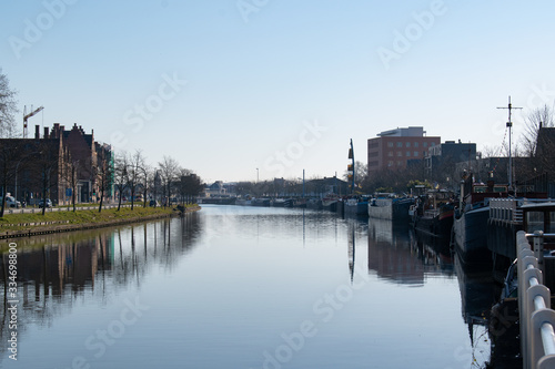 Shipping canal around Bruges, Belgium © arnaud