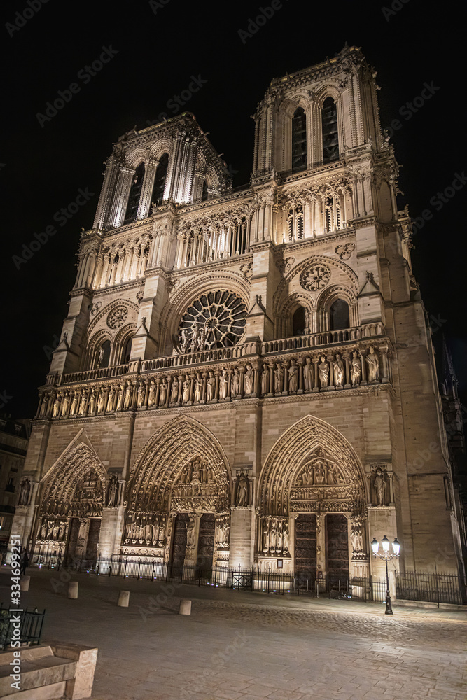 View of the Cathedral of Notre Dame De Paris