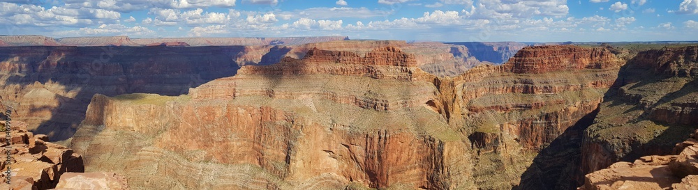 Panoramic view of Eagle rock at Grand Canyon N.P., Arizona, USA