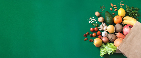 Shopping or delivery healthy food