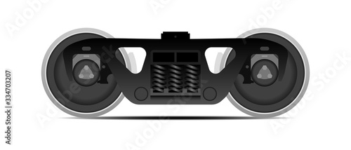 Railway wheelset to train