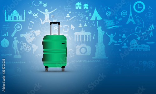 trolley, valigia, viaggio, vacanze,