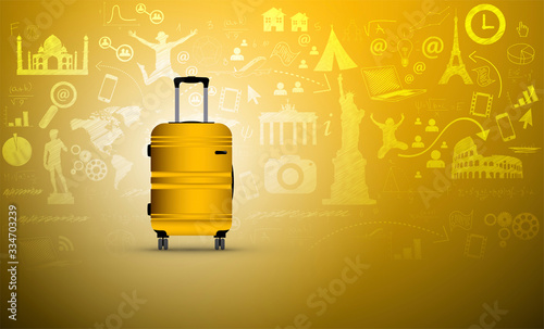 trolley, valigia, viaggio, vacanze,