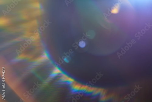 Abstract lens flare on a black background.