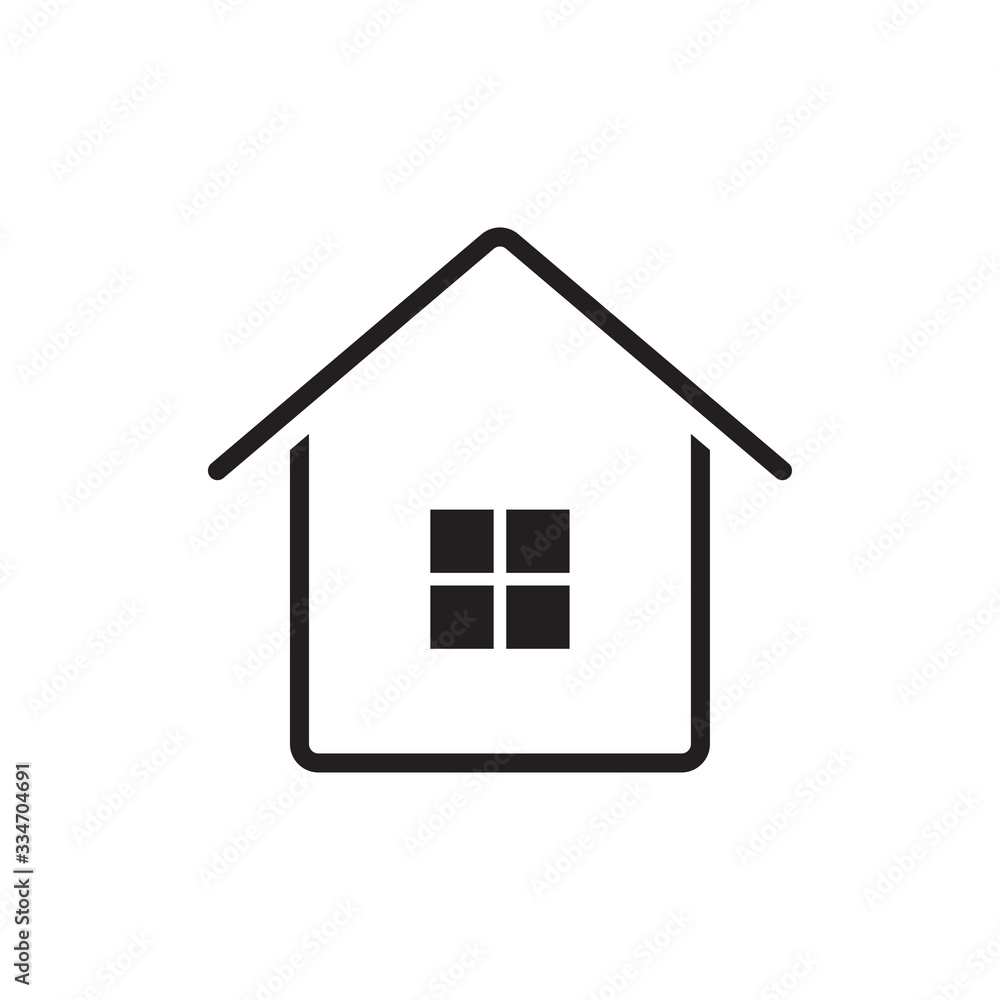 Home icon. House symbol for web button. Vector illustration. Home icon. House symbol for web button. Vector illustration.