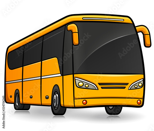 Vector tourism bus  isolated design