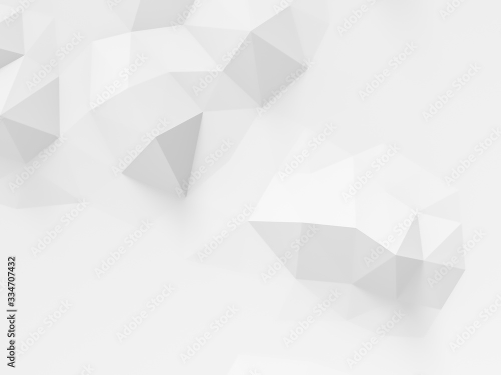 Abstract white polygonal background Abstract white polygonal background