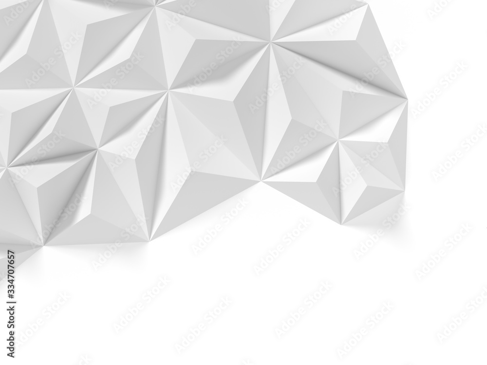 Abstract white polygonal background Abstract white polygonal background