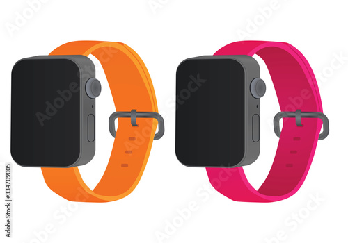 Smart hand watch. vector illustration