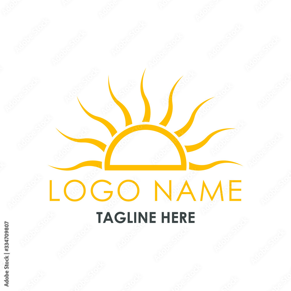 sun icon logo design vector sun icon logo design vector