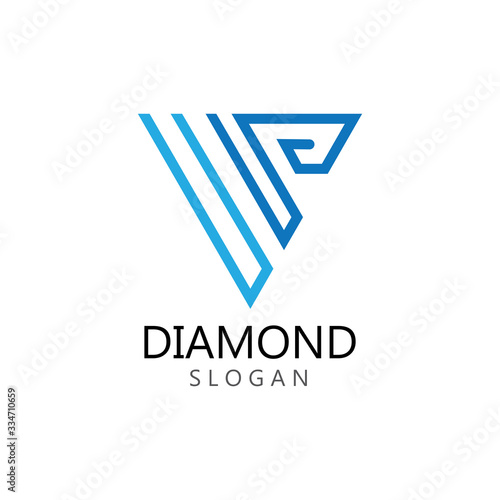 Free Download Diamond  jewelry Logo Template vector icon illustration design - GFXLoad