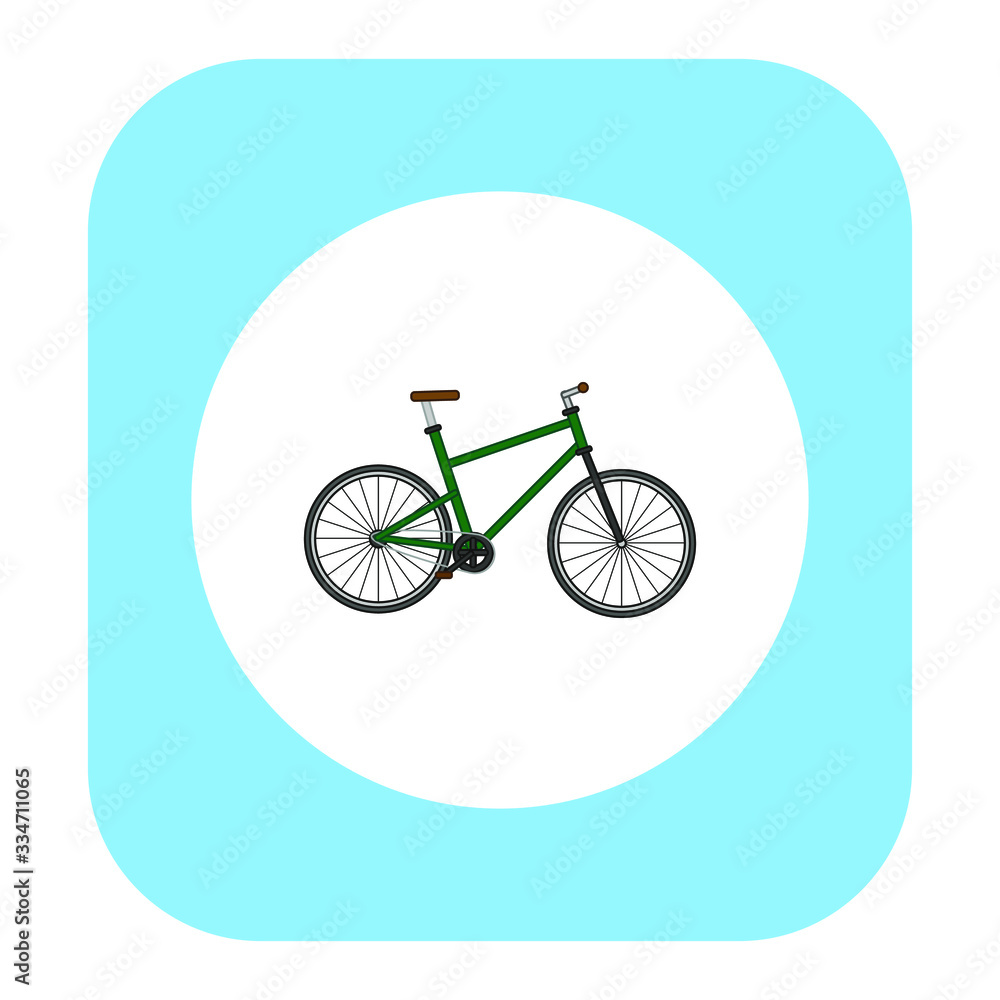 Fototapeta premium bicycle on white background, vector