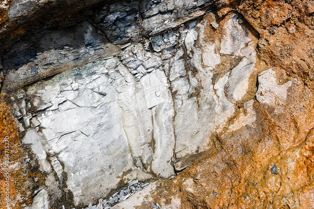  beautiful cliff texture on the sea coast