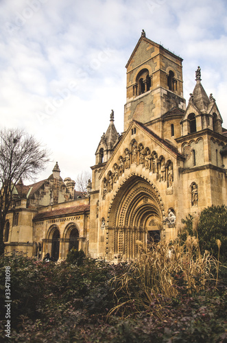 An old church in one of the parks of Budapest. 