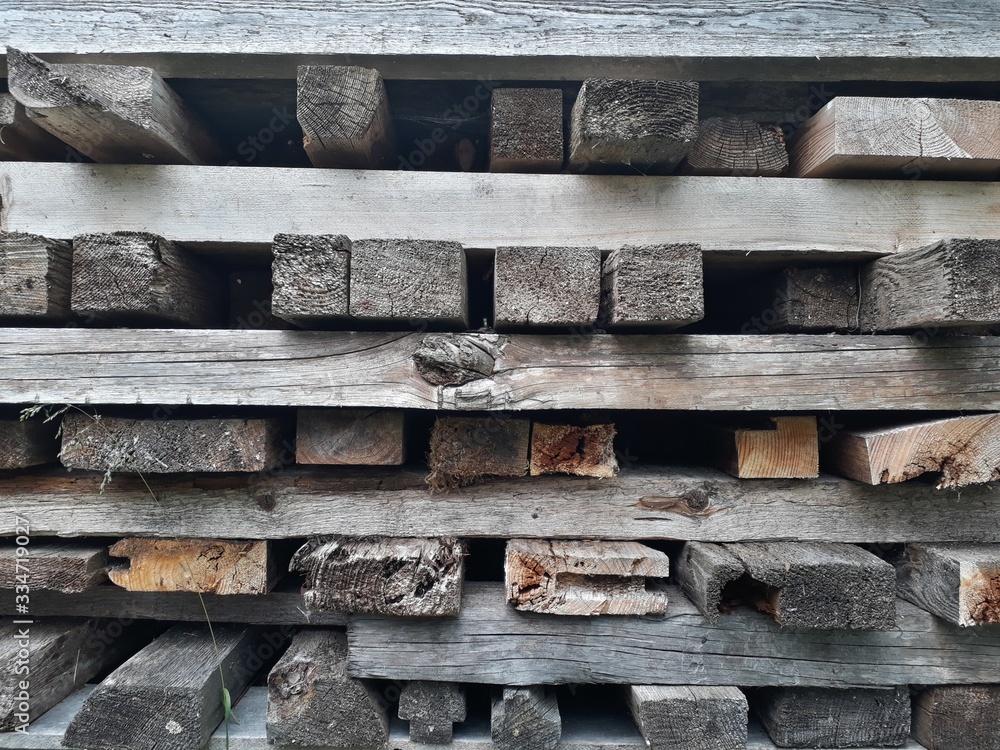Abstract background of firewood piled in a village Abstract background of firewood piled in a village