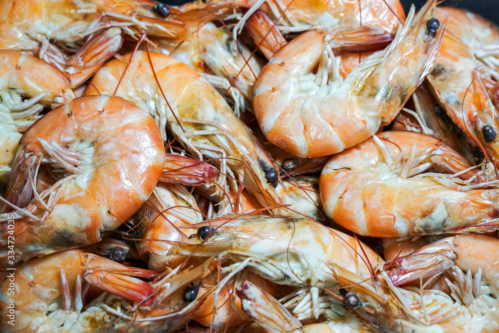 Steamed shrimp with Seafood Sauce. Steamed shrimp with Seafood Sauce.