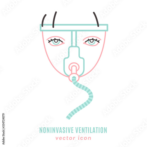 Noninvasive lung ventilation icon