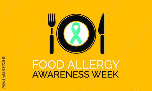 Vector illustration on the theme of Food Allergy awareness week observed each year during the month of May.