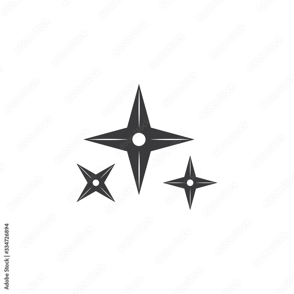 Obraz premium ninja weapon vector icon illustration