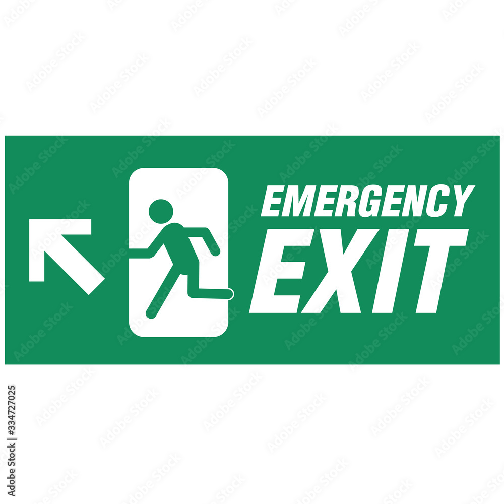 emergency exit door vector. emergency exit door vector.