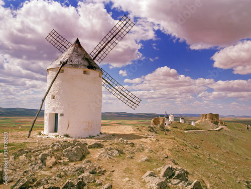 Windmills of La Mancha , Spain