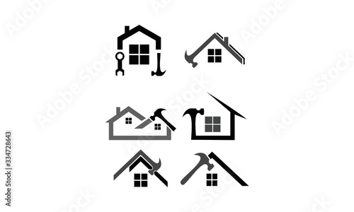 home repair template package vector