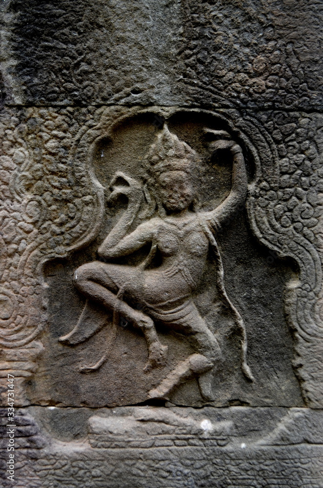 Apsara a type of female spirit in Hindu and Buddhist culture