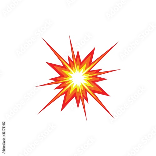 boom explosion icon vector illustration