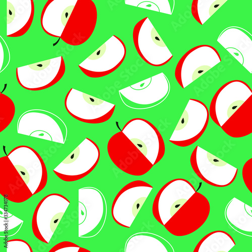 seamles pattern with apples