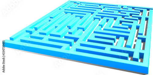 Wallpaper Mural Square maze vector illustration Torontodigital.ca