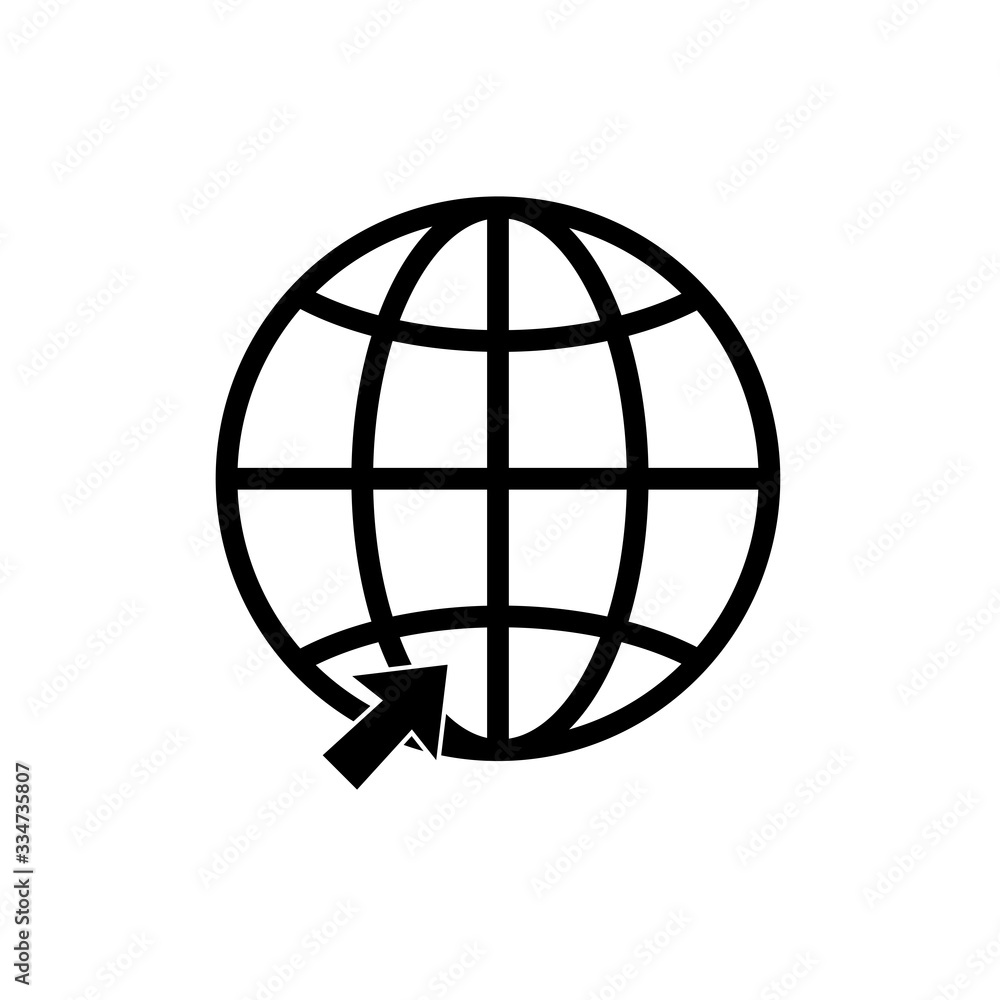 Earth vector icons set. global communication icon set. Globe and earth planet icon set. isolated on white background. Earth vector icons set. global communication icon set. Globe and earth planet icon set. isolated on white background.