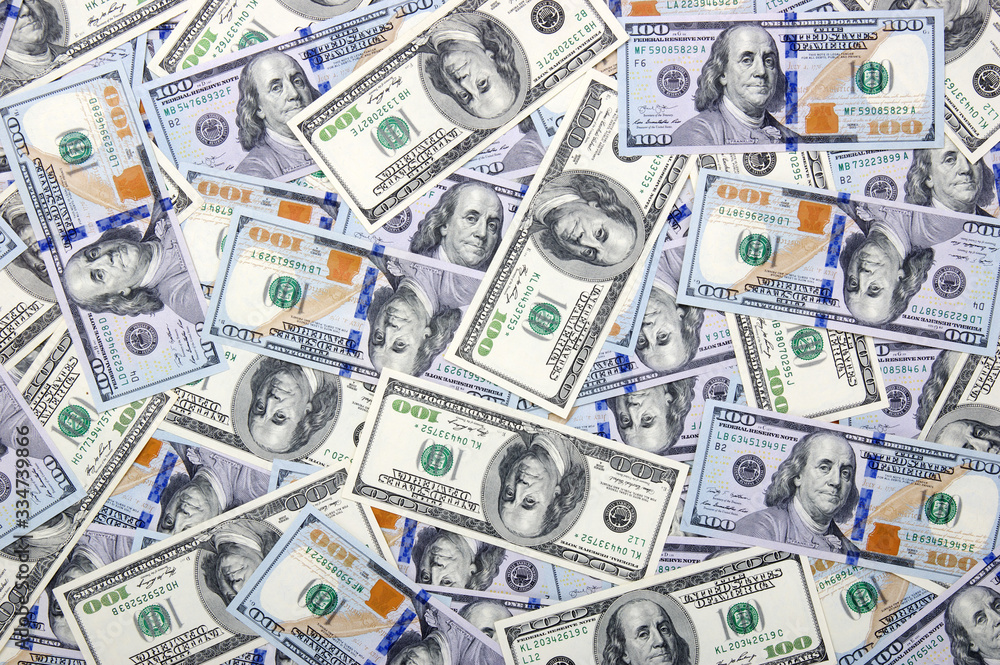 Money background of dollar banknotes Money background of dollar banknotes