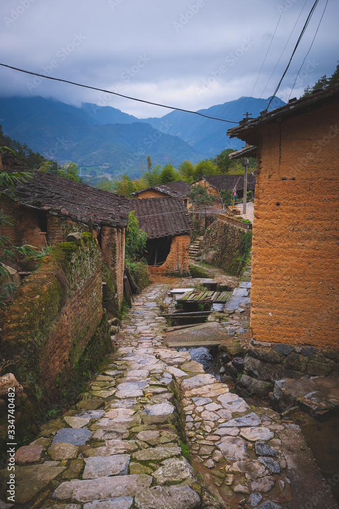 countryside landscape of China's traditional village countryside landscape of China's traditional village