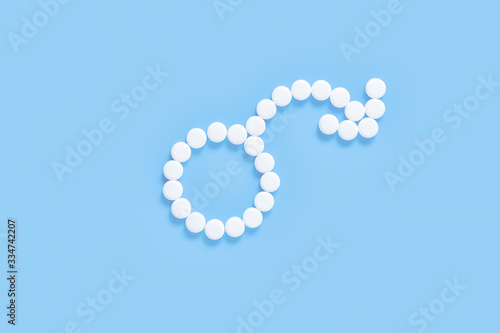 Obraz na płótnie male infertility concept. impotence symbol.