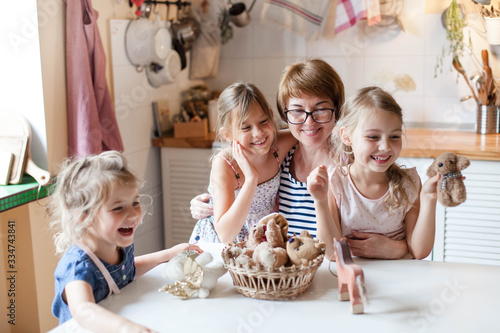 фотографія Happy family at home