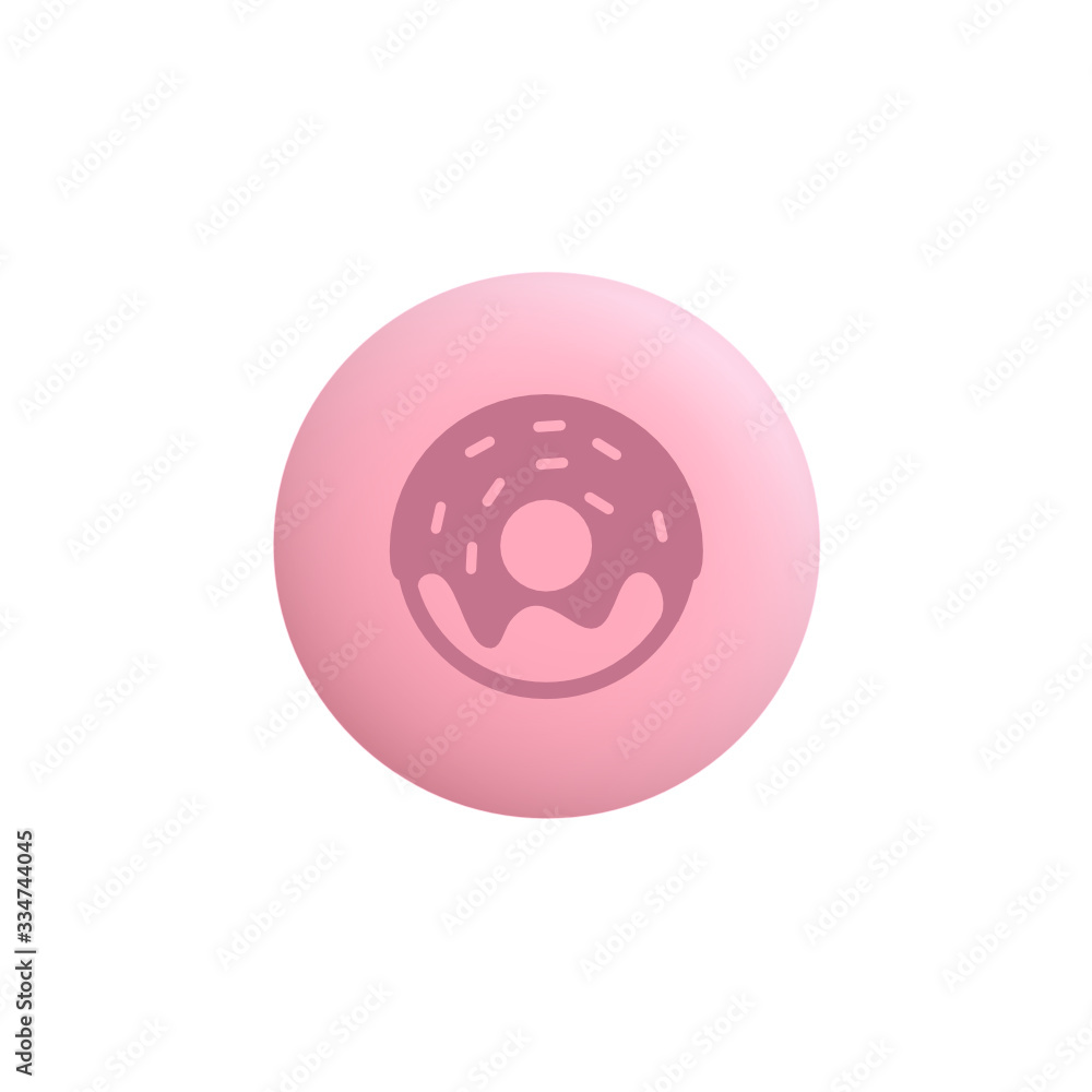 Doughnut - Modern App Button Doughnut - Modern App Button