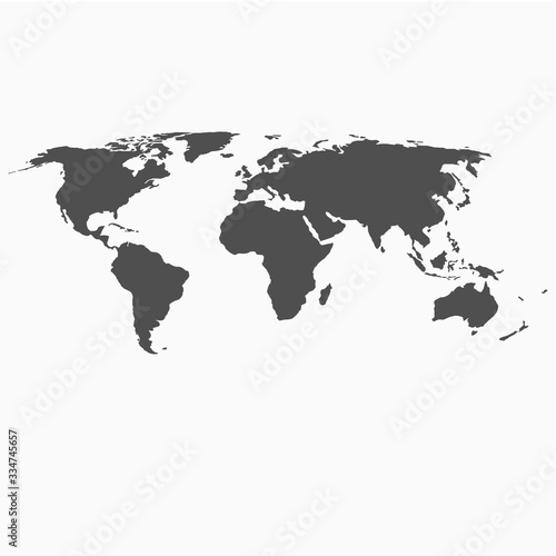 Detailed, high resolution, accurate vector world map