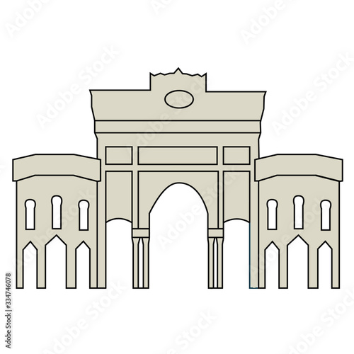 historical Istanbul university building icon