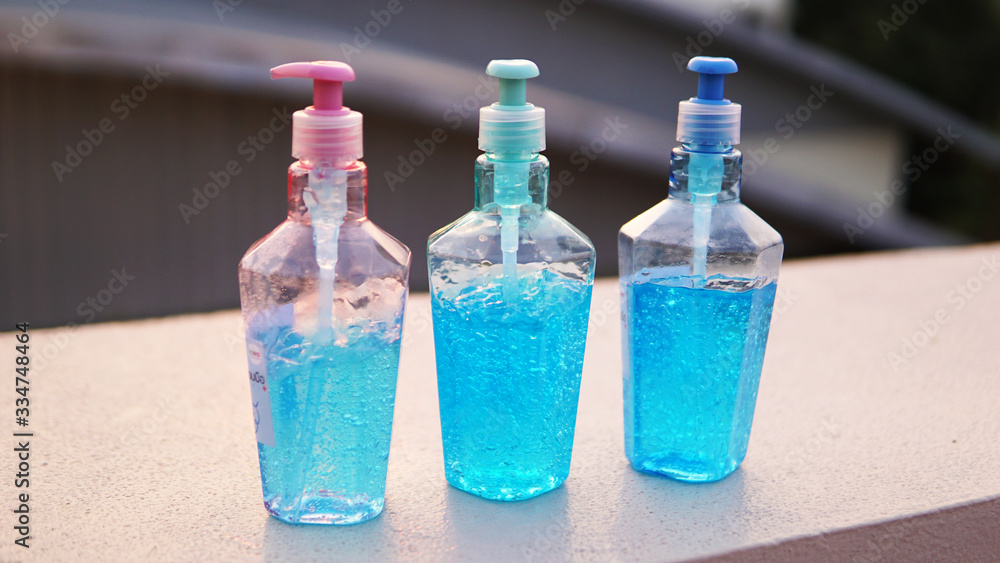 Alcohol based hand sanitizers gel to protect against Corona virus or Covid-19 pandemic. Alcohol based hand sanitizers gel to protect against Corona virus or Covid-19 pandemic.