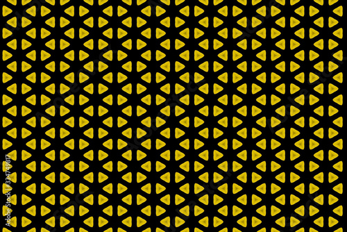 Yellow Abstract Shapes Seamles Pattern