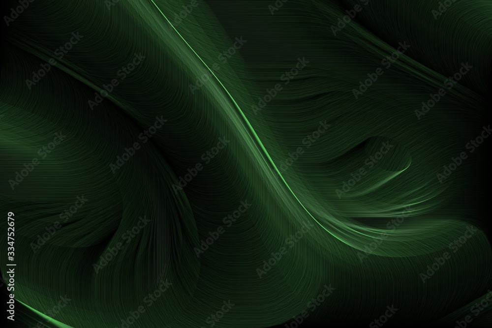 Fototapeta premium Abstract Green Lines Background