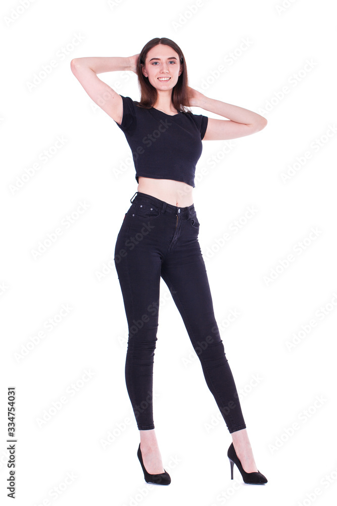Fashion portrait of a young beautiful woman Fashion portrait of a young beautiful woman