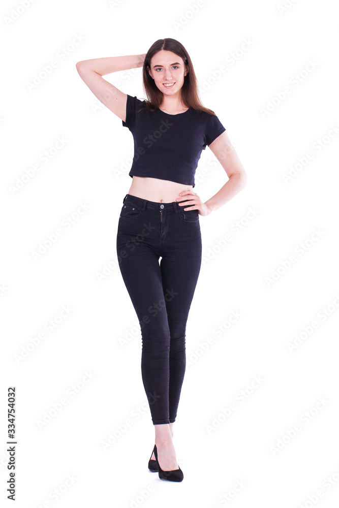 Fashion portrait of a young beautiful woman Fashion portrait of a young beautiful woman