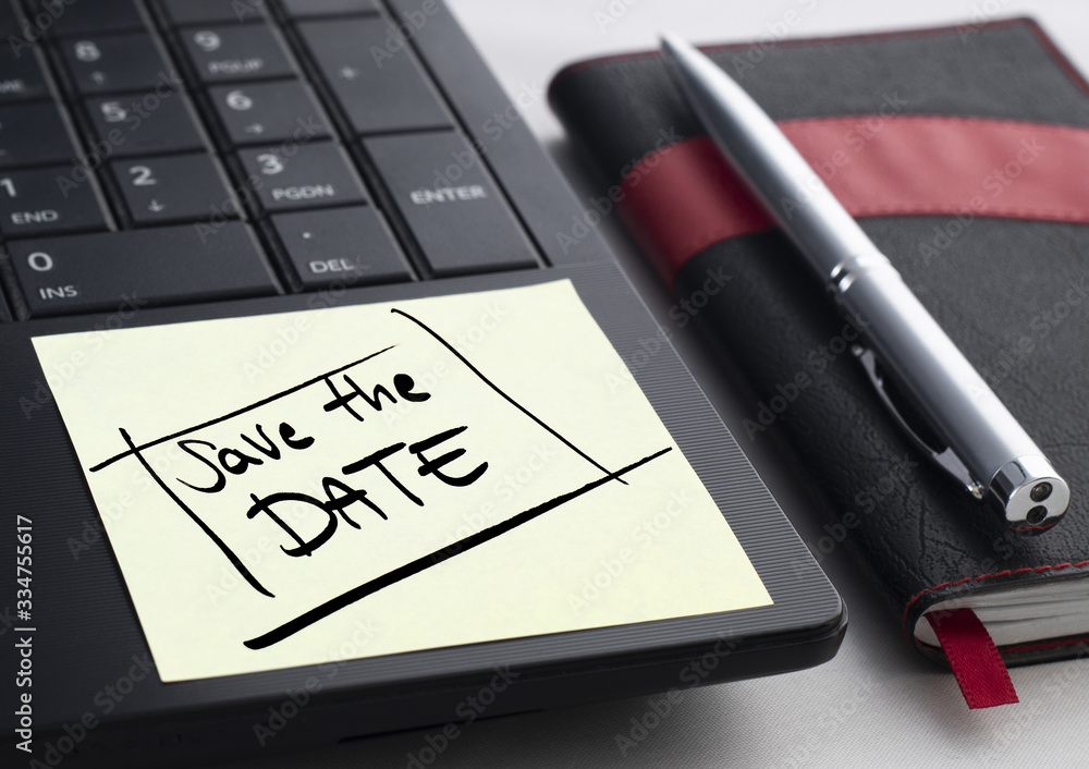 Save the date post it Save the date post it