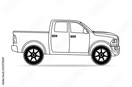 Amerikansicher Geländewagen Pickup